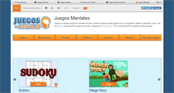 Desktop Screenshot of juegos-mentales.com